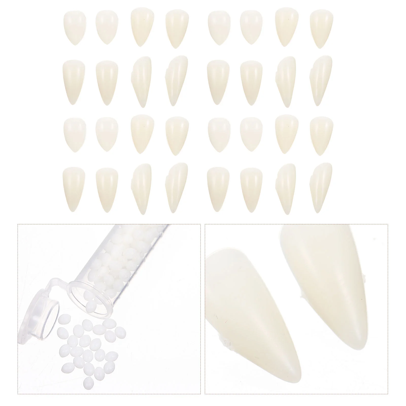 

Masquerade Party Decorations Halloween Dentures Vampire Teeth Fangs Cosplay Props Fake