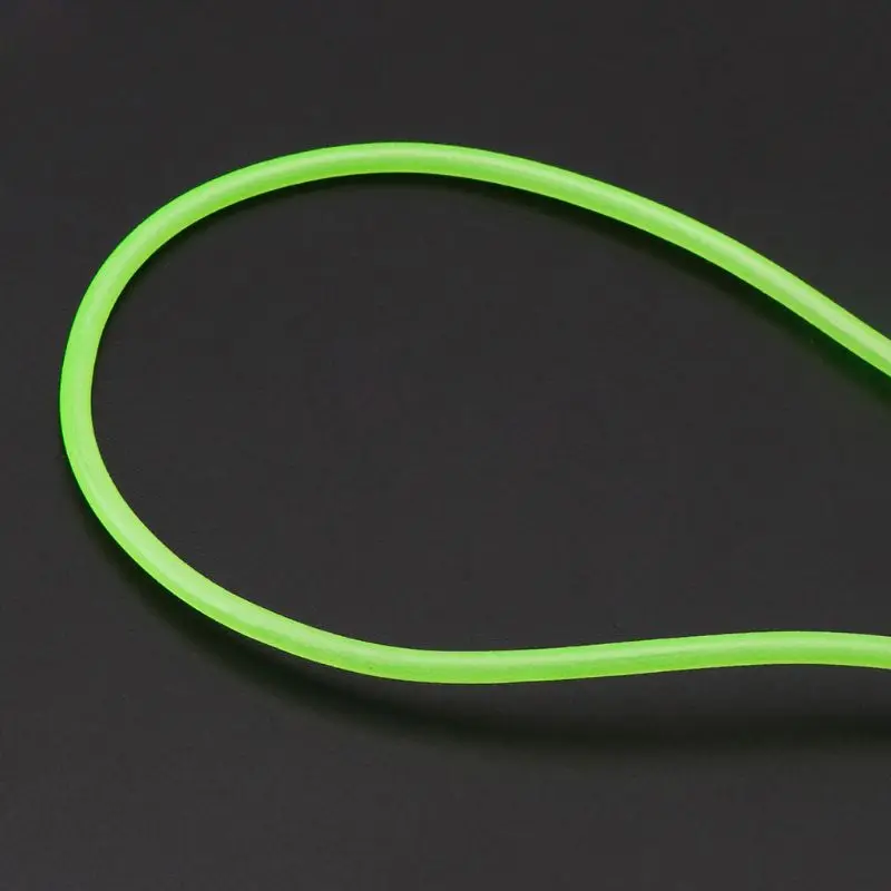 1/5/10 м светящаяся трубка для ночной рыбалки зеленые мягкие силиконовые