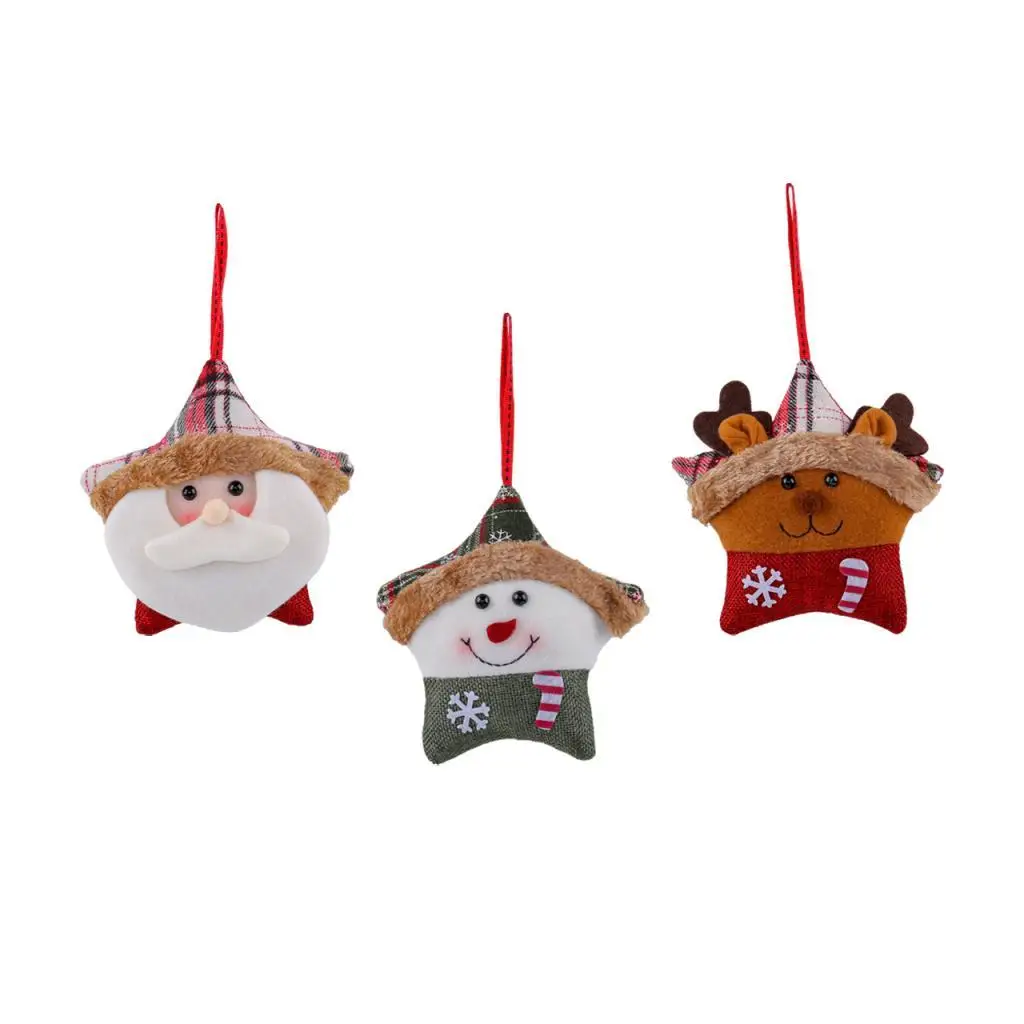 Christmas Tree Doll Pendant Holiday Party Decoration Cute Decorative Ornament for Garden Wedding Fireplace Walls Winter Festival
