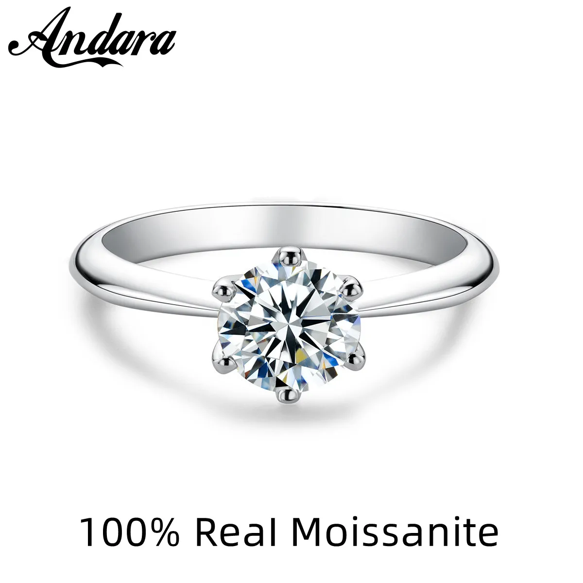 

Женское кольцо с муассанитом 0,5/1/ct
