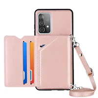 wallet purse for samsung galaxy s20 s21 fe s22 plus ultra a52s 5g a52 a33 a53 a73 crossbody case with card holder leather cover