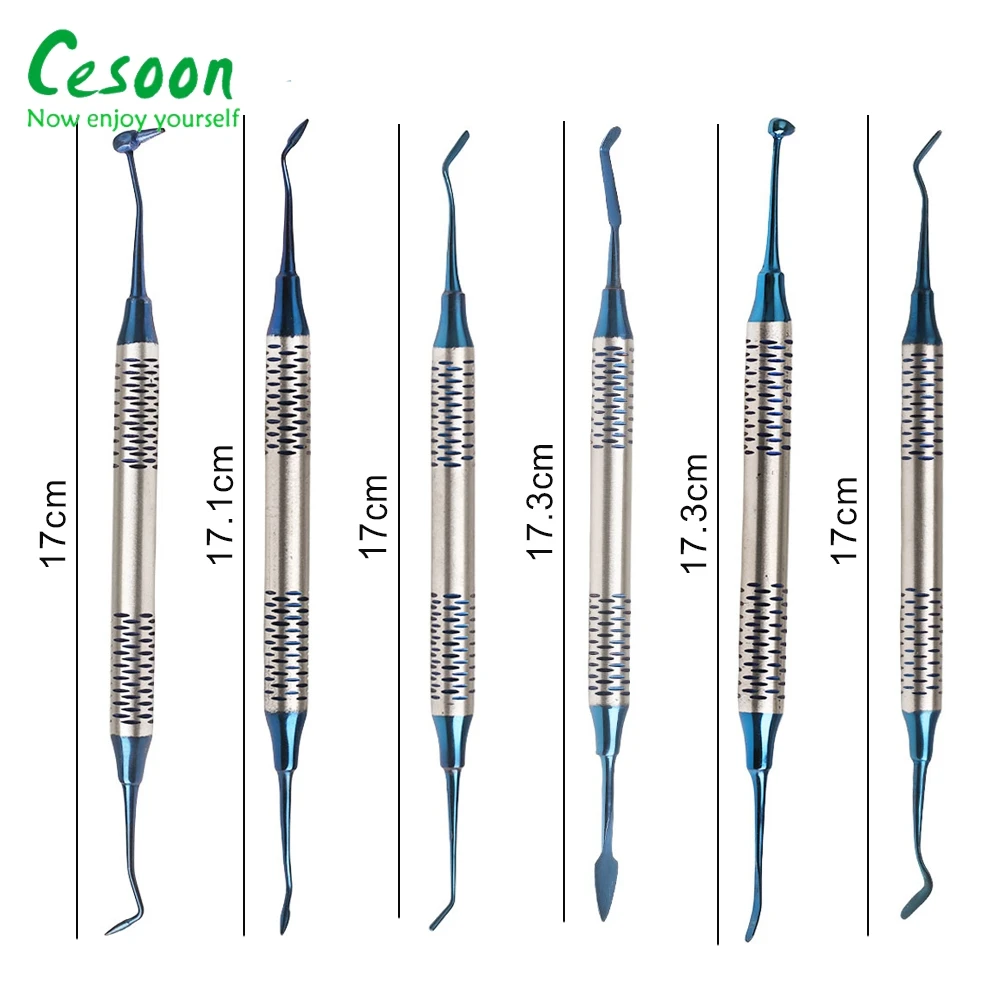 6 шт./набор шпатель с титановым покрытием