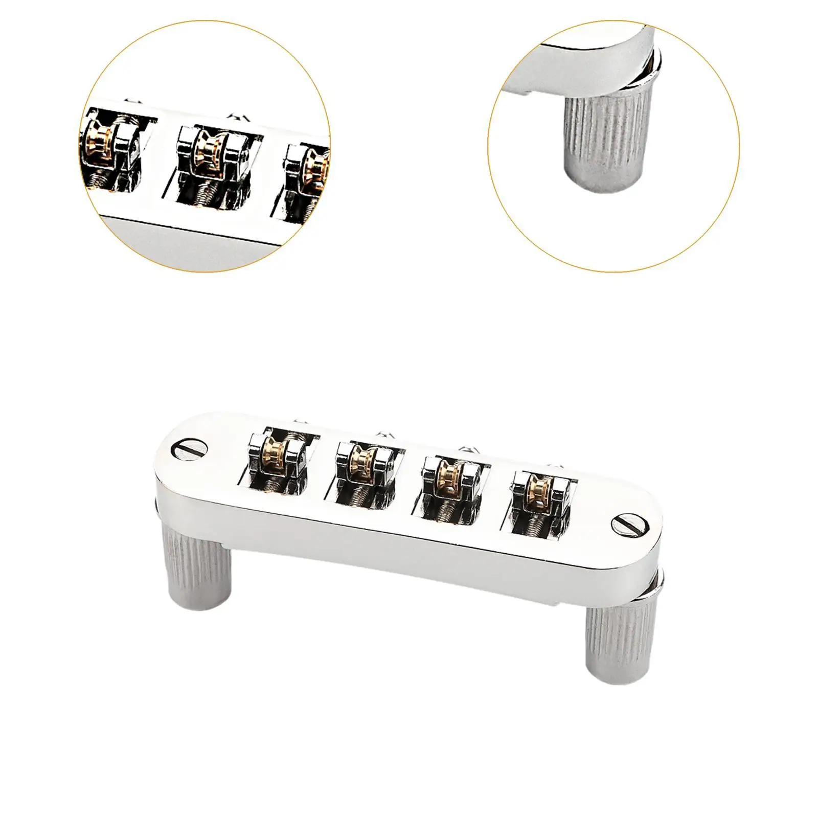 Запасная часть моста для электрогитары металлическая 4-струнная