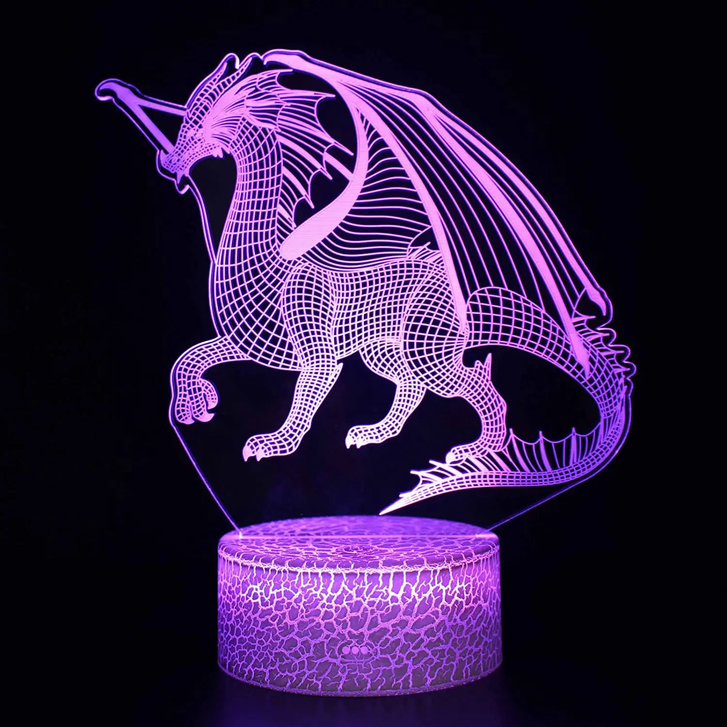 

Night Light for Kids, Flying Dragon 3D Illusion Lamp Touch Control Dynamic Colors Changing, Christmas Gifts for Children, 16 Col