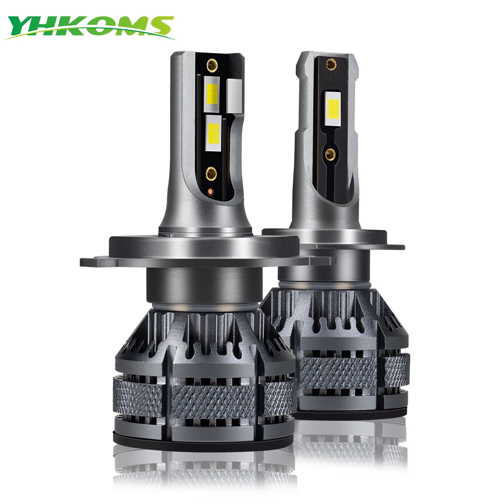 

YHKOMS Автомобильная светодиодная фара H4 H7 H11 LED H1 H8 H9 H11 9005 HB3 9006 HB4 Автоматическая фара 140 Вт 30000LM Супер яркие лампы CSP Auto