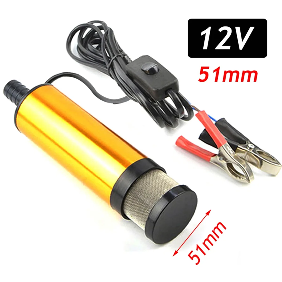 Автомобильный Электрический топливный насос DC 12 В 51 мм для автоматической