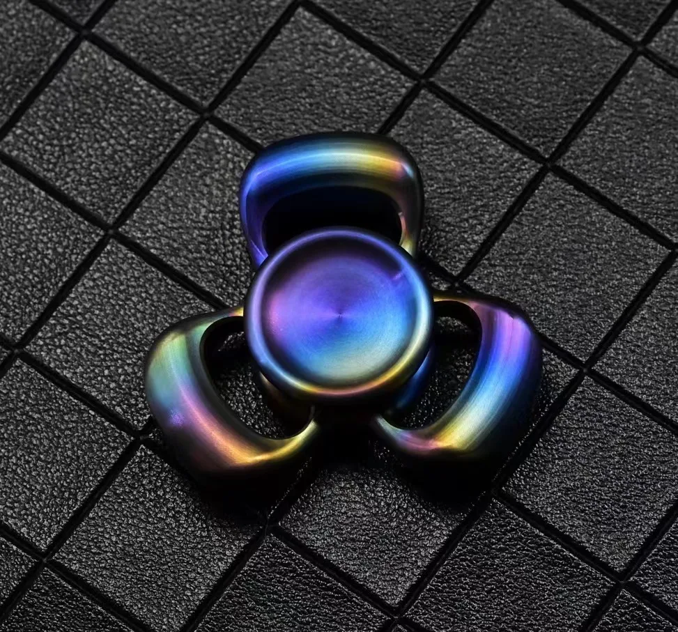 Red copper stainless steel titanium alloy zirconium fidget spinner decompression toy Asia Pacific Dynamics EDC enlarge
