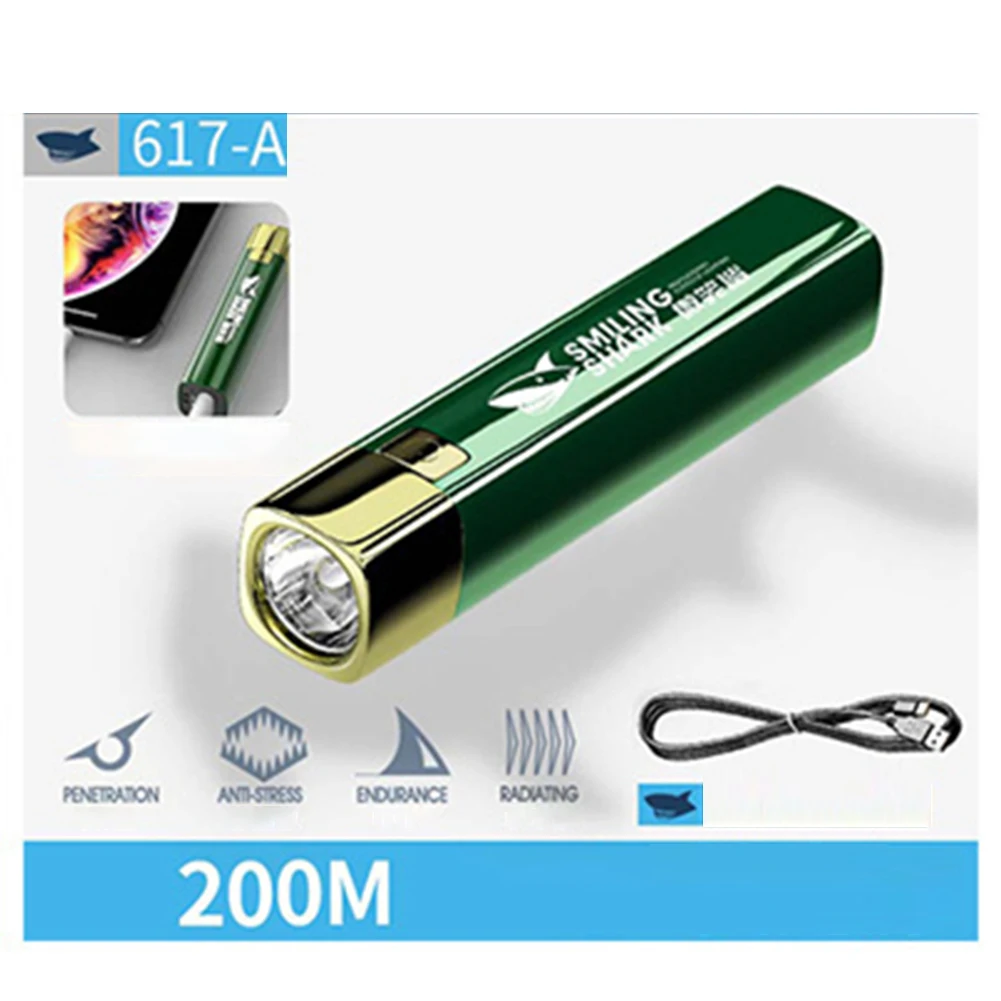 

Фонарь карманный светодиодный Аккумуляторный с зарядкой от USB и аксессуарами