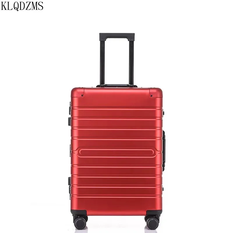 KLQDZMS Advanced All-magnesium Alloy Trolley Case 28 Inch Multifunctional Large Capacity Luggage 24 
