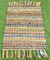 rug natural jute and wool weave carpet 2x3 ft traditional rugs multi color mats hall decorative runner carpet