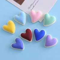 20 30pcs kawaii love heart resin fashion women earring jewelry findings girls charms diy make party gifts simple decor accessory