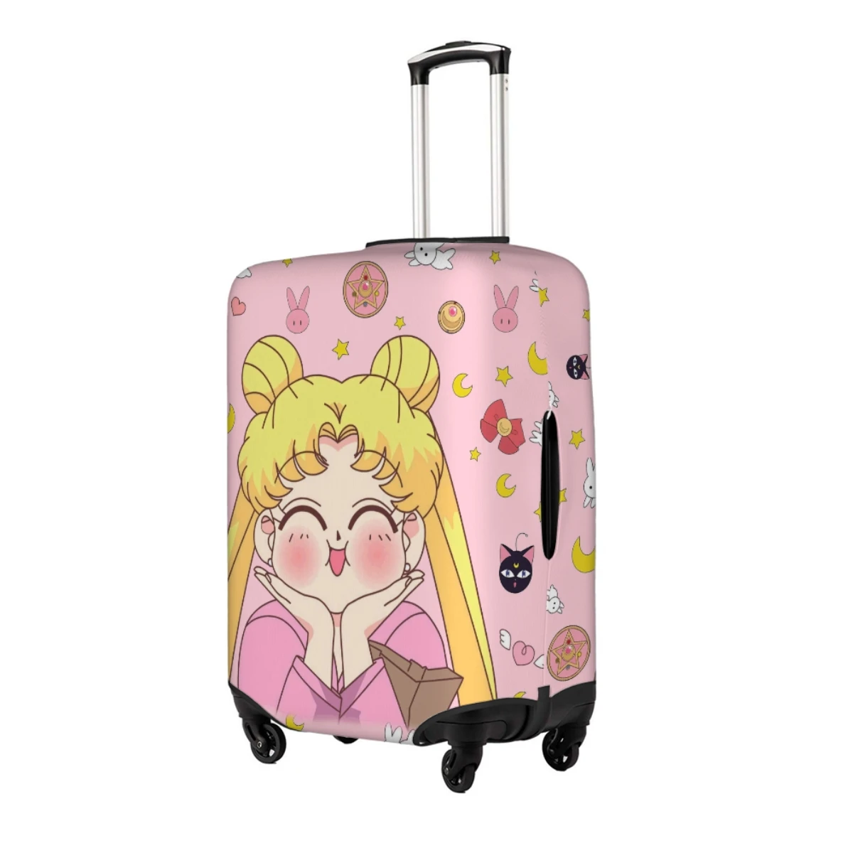 Personality Travel Accessory Luggage Covers High Elastic Fabric Protects Luggage From Dust And Scratches 18-32in Suitcase Cover