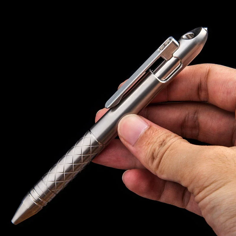 

EDC Multi-functional Titanium Alloy Pen with Collection Writing Portable Outdoor Hand Tools Pen