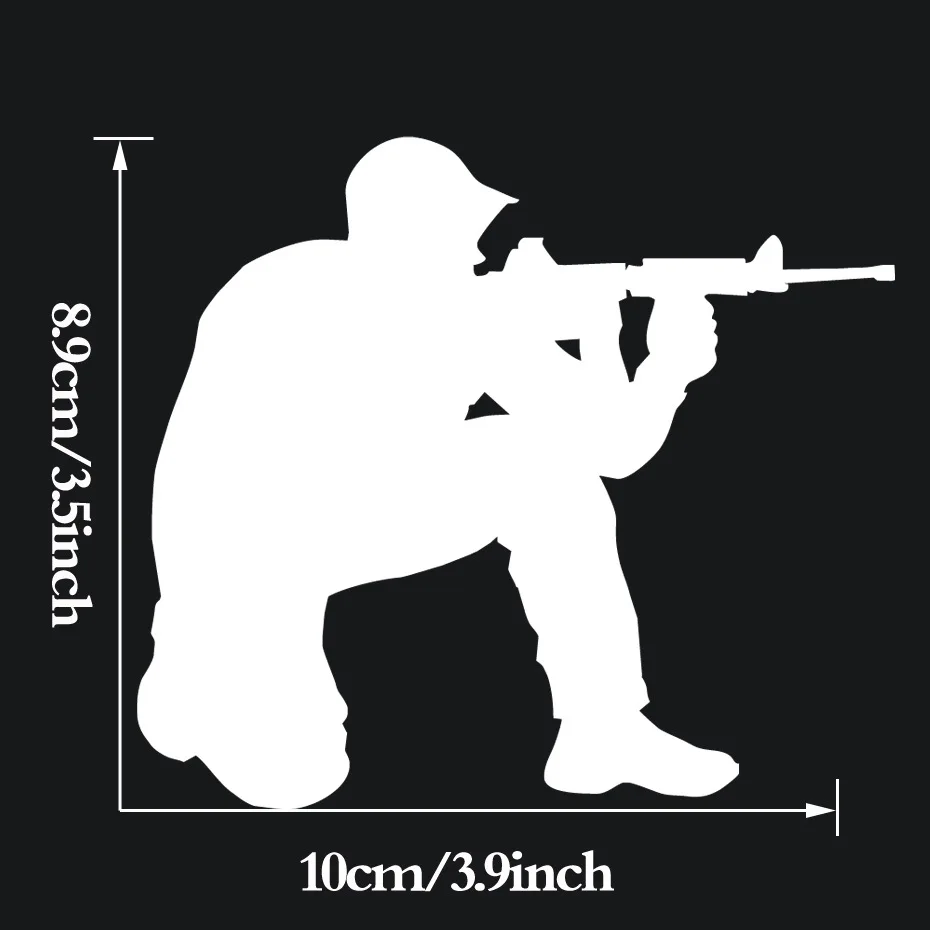 Наклейка на автомобиль горячий пистолет для Европы и США Светоотражающая