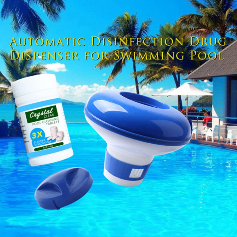 

Floating Case Cleaner Hot Tubs Cleaner Chemical Dispenser Pool Cleaning Tablet Durable Safe Swimming Pool Cleaning Home Tools