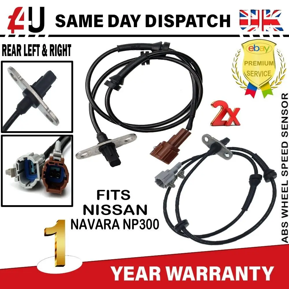 

2X задний левый и правый датчик скорости ABS для NISSAN PATHFINDER R51 NAVARA D40 2,5 л