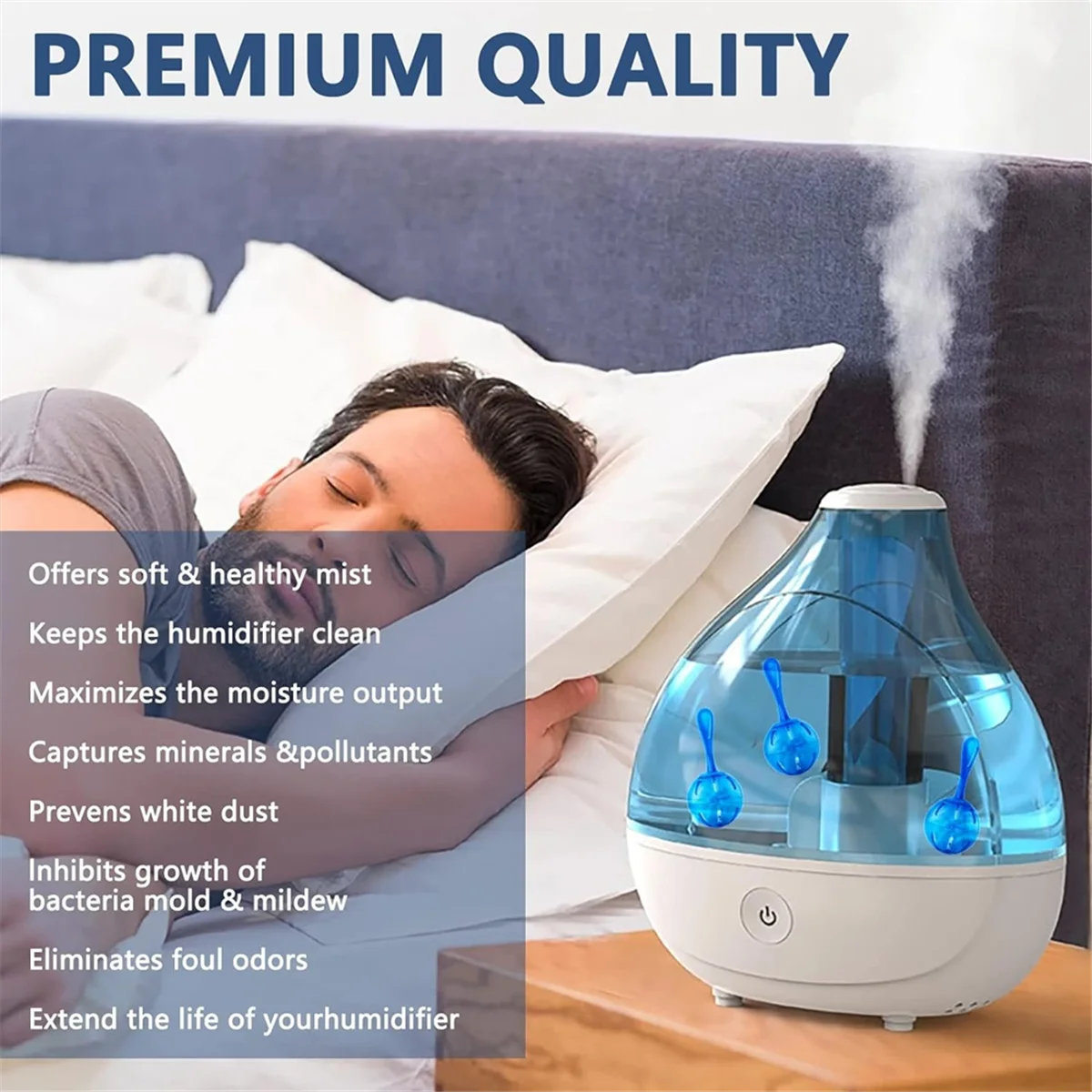 8 шт. деминерализационный чистящий шарик для всех увлажнителей/аквариума очищает