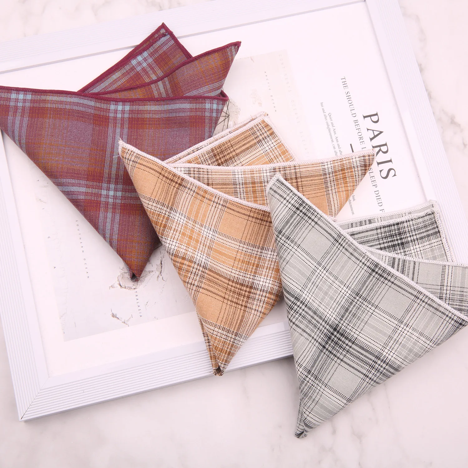 Фото Модный мужской шерстяной платок-паше в черно-синюю полоску, мягкий, роскошный, в клетку, желтый, для свадебного костюма, аксессуар, полотенце №3