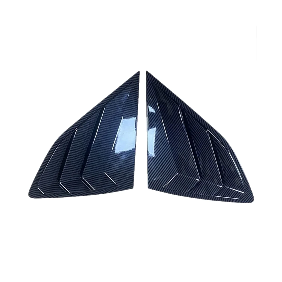 

Rear Side Window Louvers Scoop Shades Panel Trim Accessories for 2016-2020 - ABS Carbon Fiber