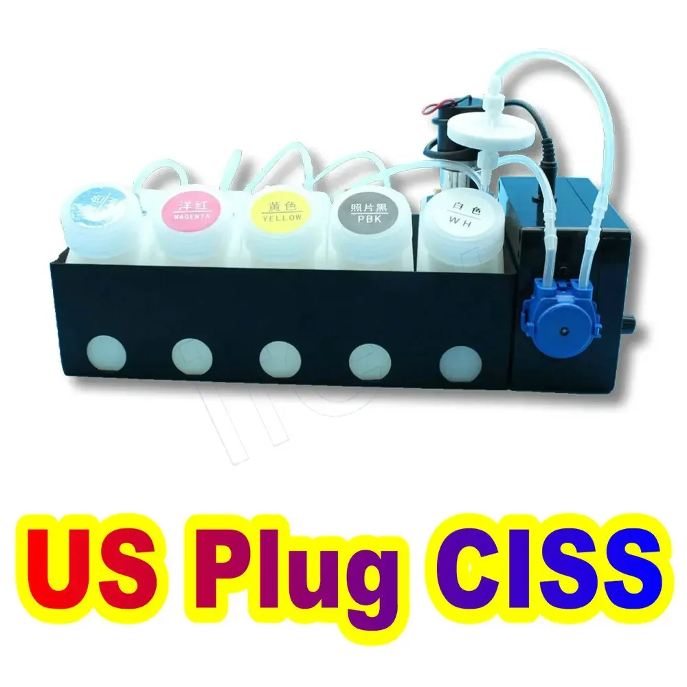 Набор чернил ET8550 DTF CISS для Epson ET-8550 L18050 L8050 L1800 L800 Xp600 белый комплект преобразования