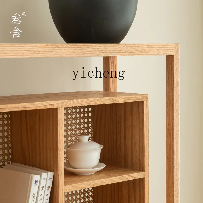Современная витрина из цельного дерева красного дуба ZZ новый китайский чайный