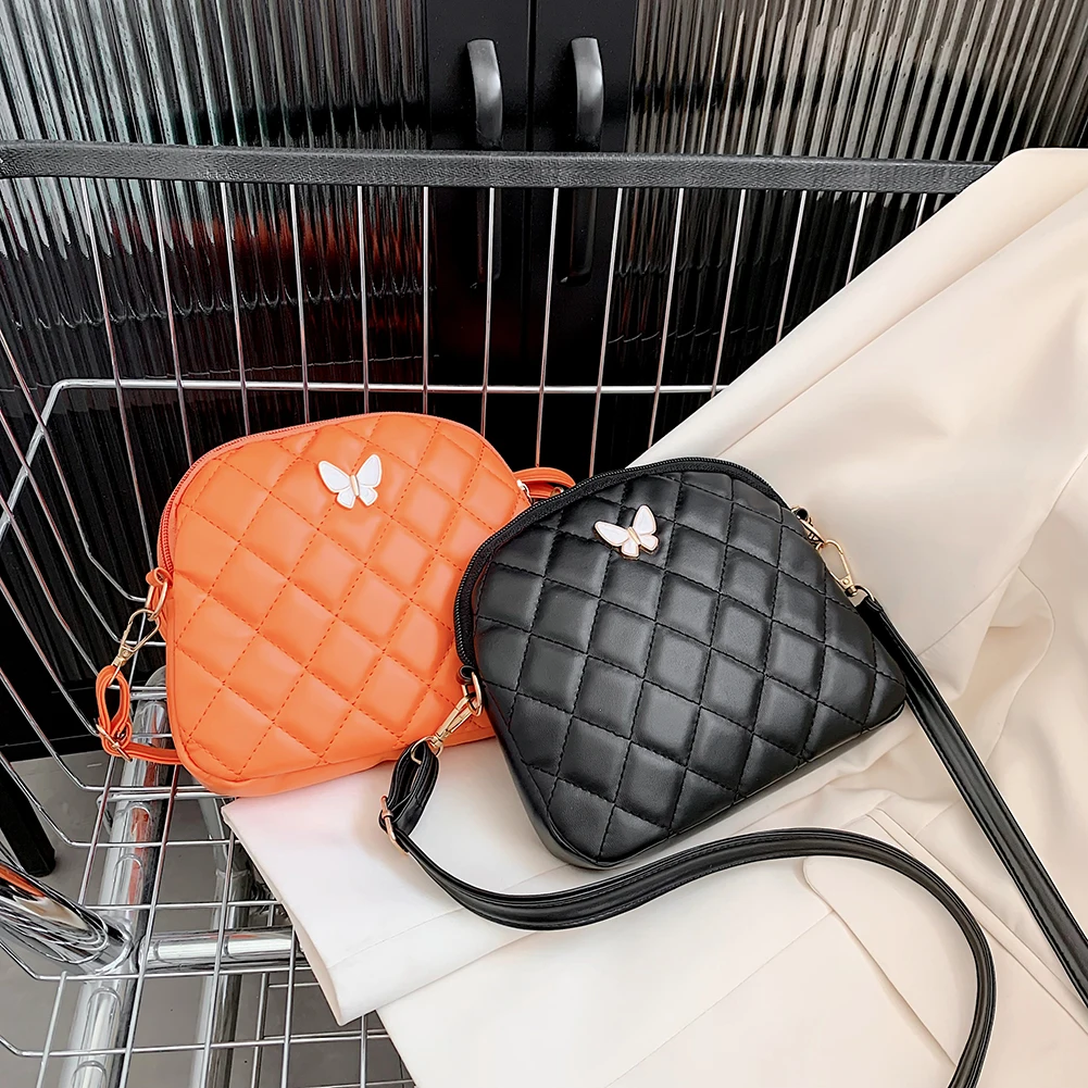 

Fashion Women Shoulder Bag Ladies Lattice Pattern Pearl Chain Shopping Messenger Bags Temperament Purse Handbags