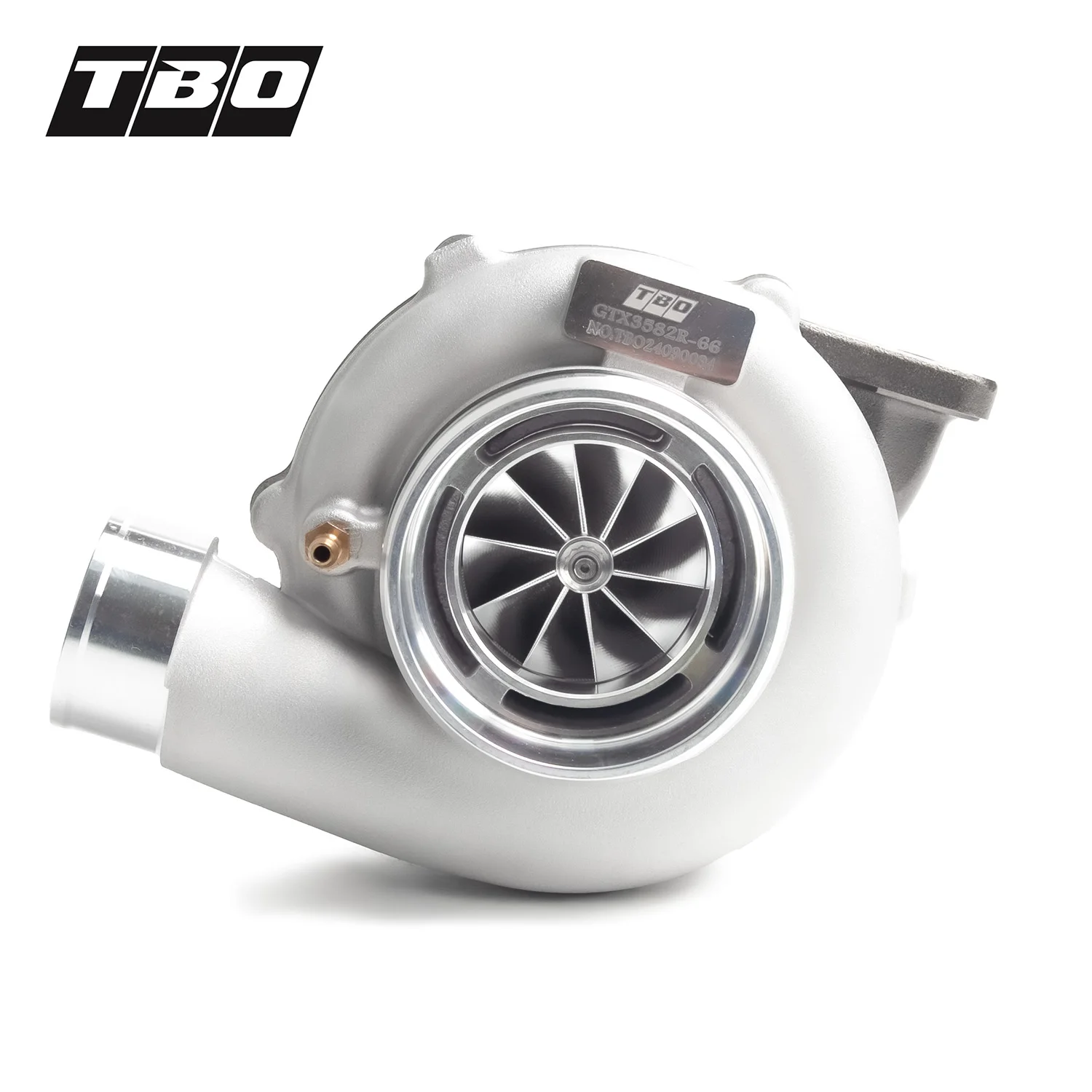 Фото Компрессорное колесо TBO GTX3582R-66 Billet A/R. Новый универсальный турбонагнетатель GT35/GT3582 с 4-болтовым креплением T3 и шарикоподшипником для гоночных автомобилей №2