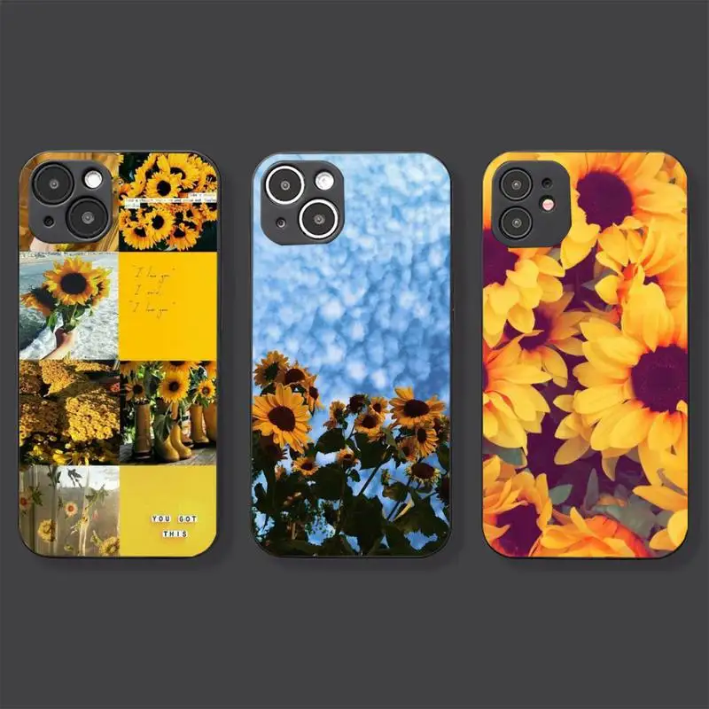 

Sunflower Phone Case For Iphone 7 8 Plus X Xr Xs 11 12 13 Se2020 Mini Mobile Iphones 14 Pro Max Case
