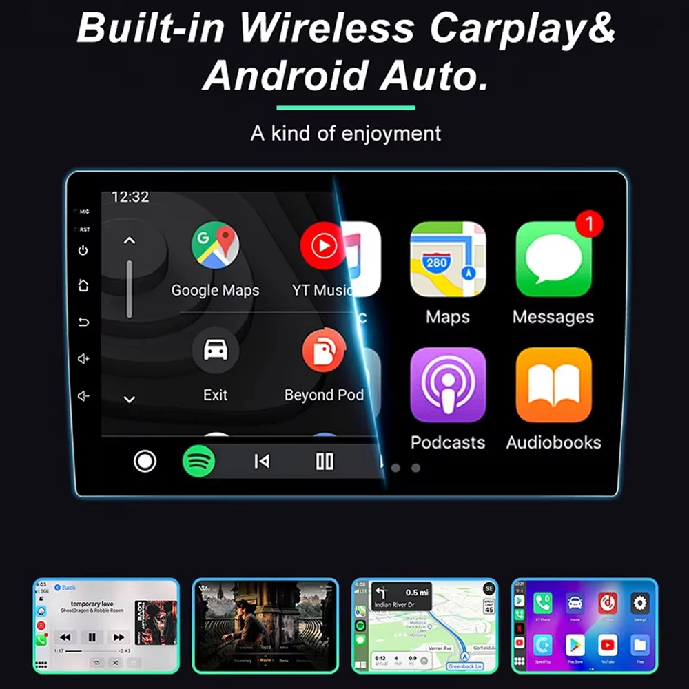Фото Для Kia Ceed ED 2006-2012 Автомобильный радиоприемник Мультимедиа Android 15, видеоплеер, GPS-навигация Carpay, авто стерео 4G WIFI BT DSP QLED DVD №2