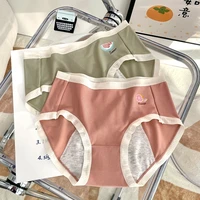 new fruit printed girl menstrual period pants anti leakage breathable cotton crotch high elastic physiological period underwear