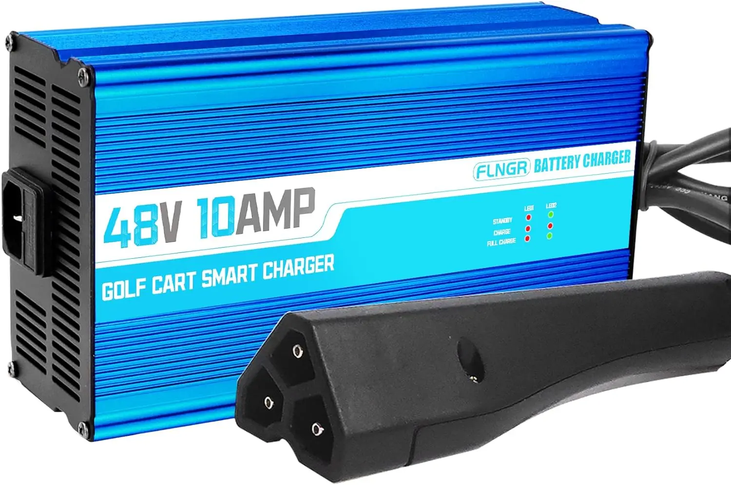 

Зарядное устройство Volt для гольф-мобиля ez go RXV & TXT,10 А с непрерывной зарядкой, полная зарядка 6-10 часов, умное зарядное устройство 48 В для ez go Go