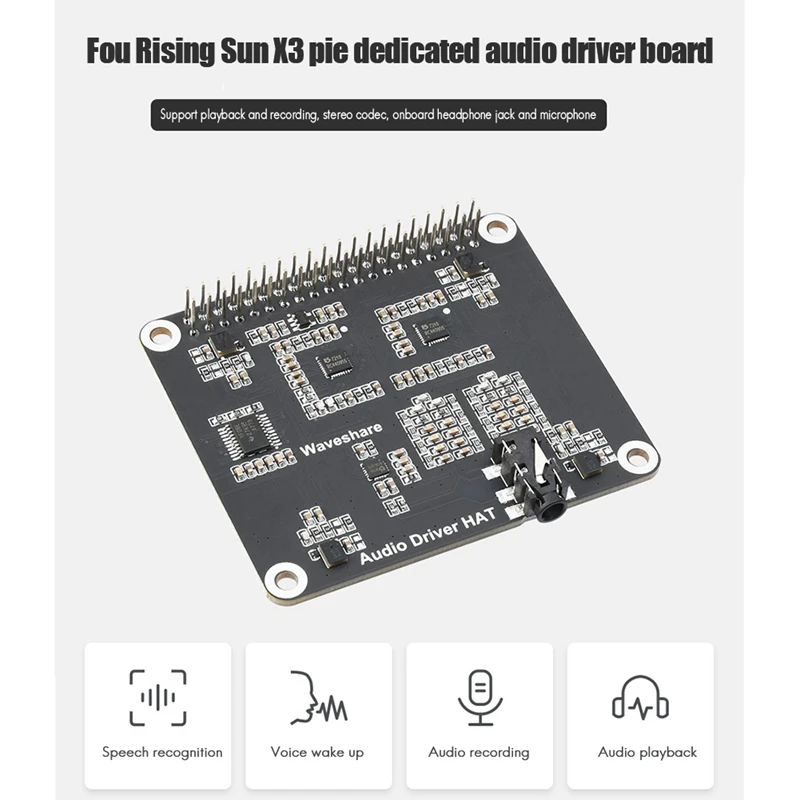 

For Sunrise X3 Pi Stereo Codec Audio Driver Board Support Playback And Recording