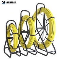 fiberglass wire cable running rod duct rodder snakes fish tape rodder reel wire cable running puller rod 568mm 50100m