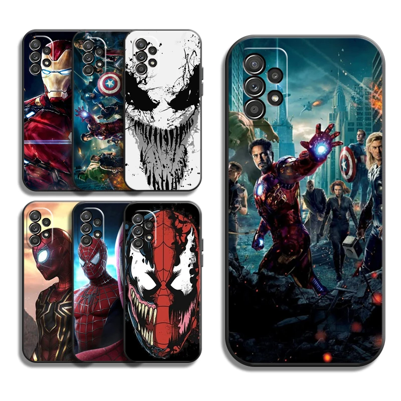 

Marvel Spiderman Phone Cases For Samsung Galaxy S20 FE S20 Lite S8 Plus S9 Plus S10 S10E S10 Lite M11 M12 Back Cover Soft TPU