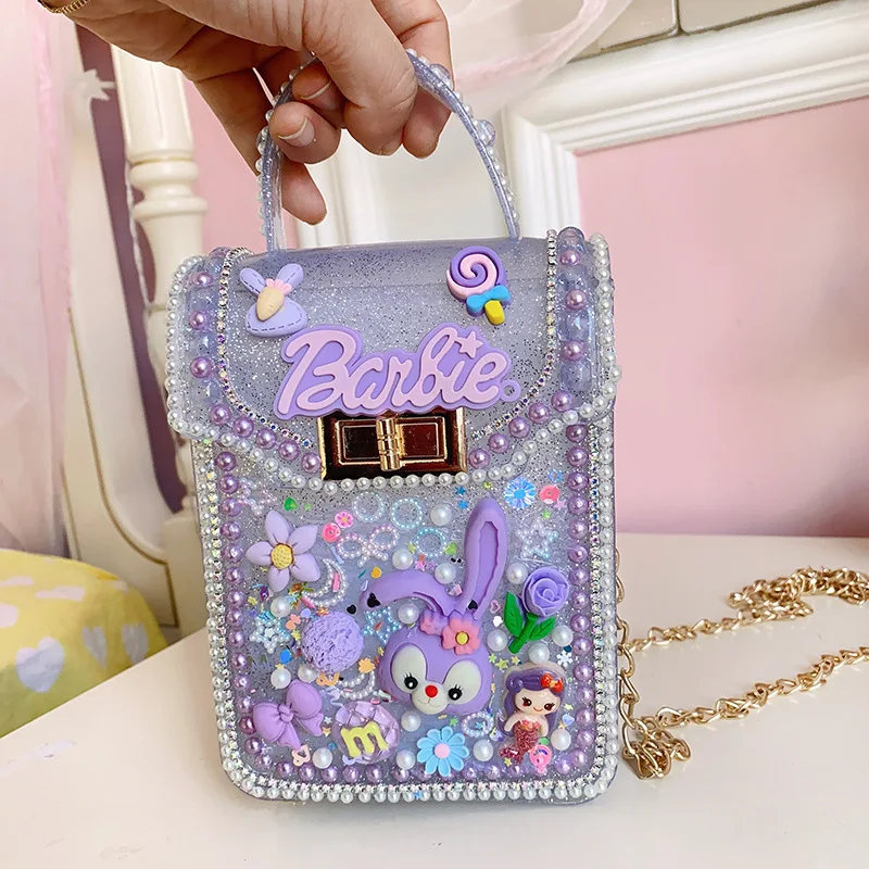 Children's Bags Handmade Materials Package Paste Small Jewelry DIY Cream Jelly Carry Bag Crossbody Bag Backpack Birthday Gifts