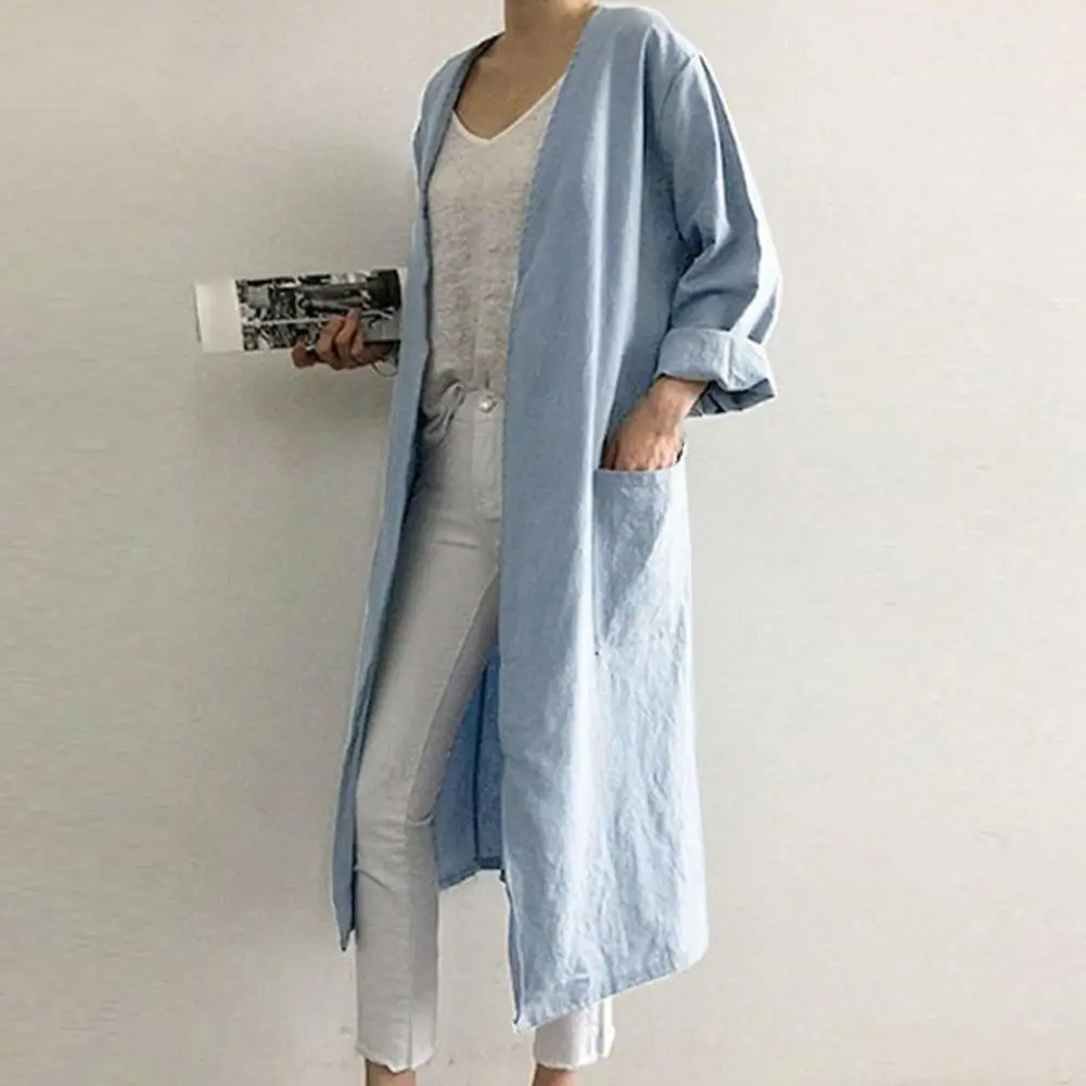 Сказочная осенняя куртка с открытым стежком мягкое пальто макси в молодежном