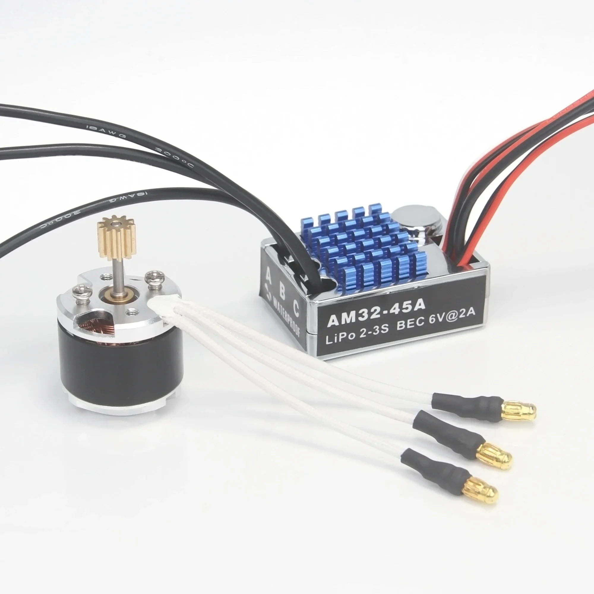 Фото NEEBRC 2322 2600KV Гусеничный бесщеточный двигатель Outrunner 5,5-9 В 45A ESC BEC Металлическая коробка передач для MN82 MN99S MN168 MN78 RC Car №3