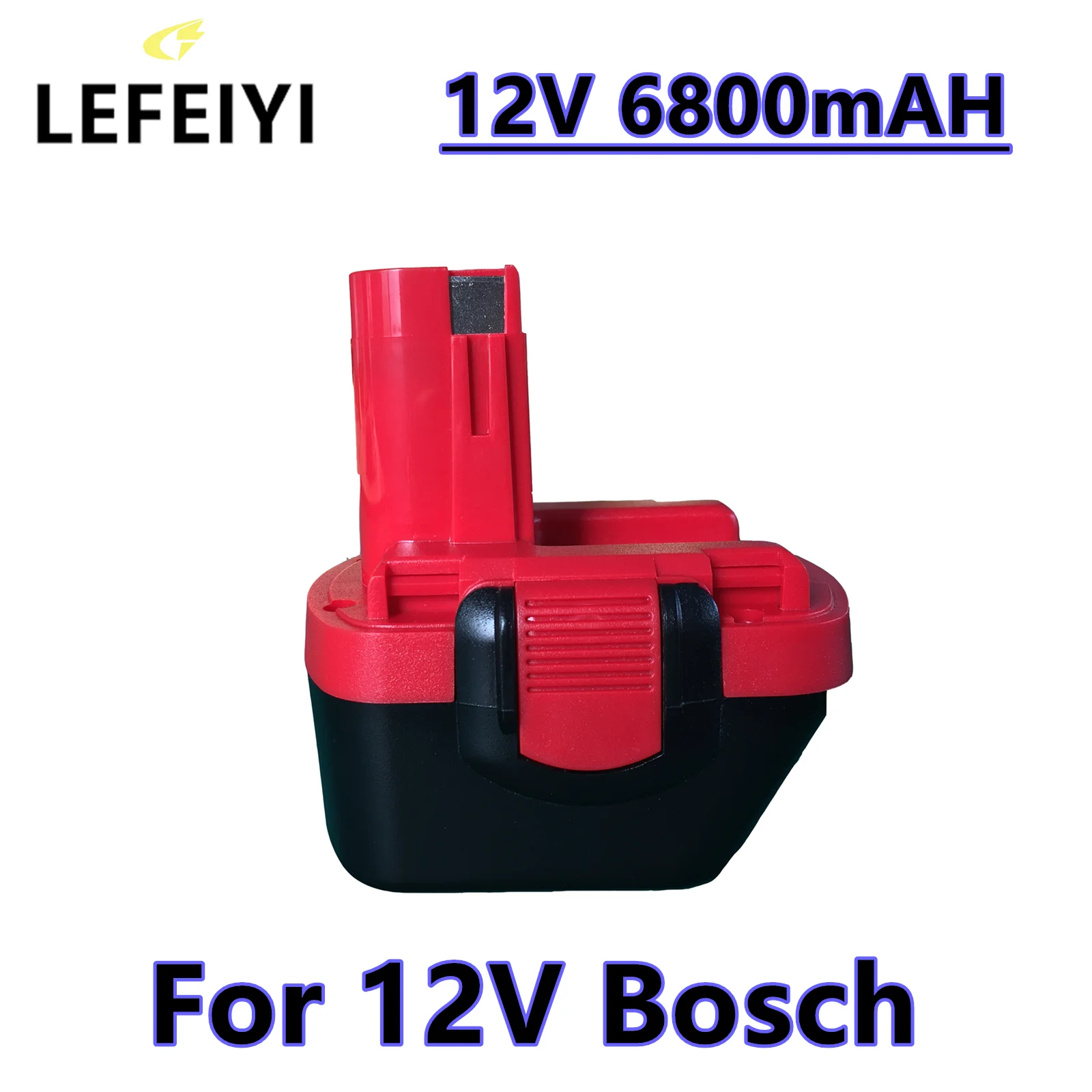 

LEFEIYI BAT043 BAT045 BAT046 6.8Ah Ni-MH 12V Rechargeable Battery for Bosch BAT120 BAT139 GSR12VE-2 PSR12VE-2 2607335273 2607335
