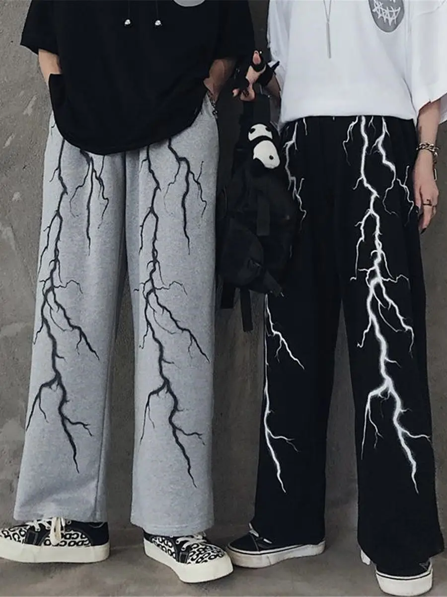 

Брюки женские с молнией, уличная одежда, штаны для бега в стиле хип-хоп, брюки-карго с мультяшным принтом для женщин, весна-лето