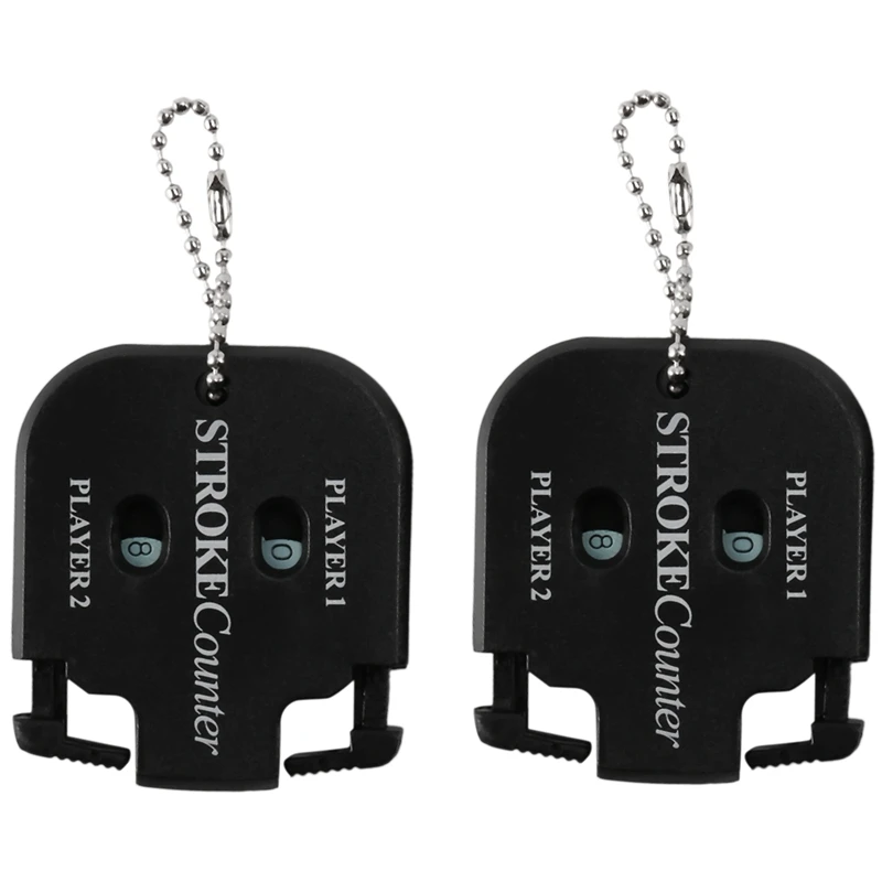 

2PCS Mini Score Counter Golf Stroke Shot Putt Tally Keeper Number With Keychain (2Pcs)
