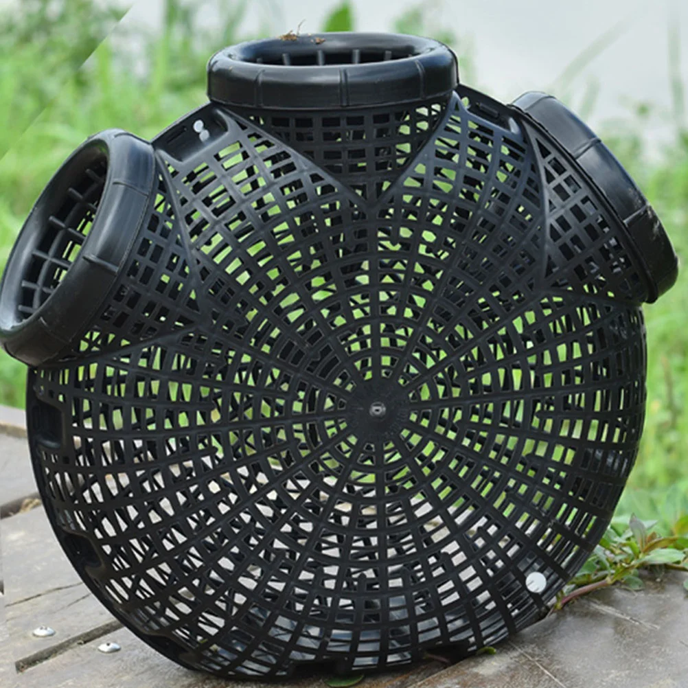 

2 Pcs Lobster Trap Crab Crawfish Traps Reusable Net Mesh Plastic Fishing Bait Cage