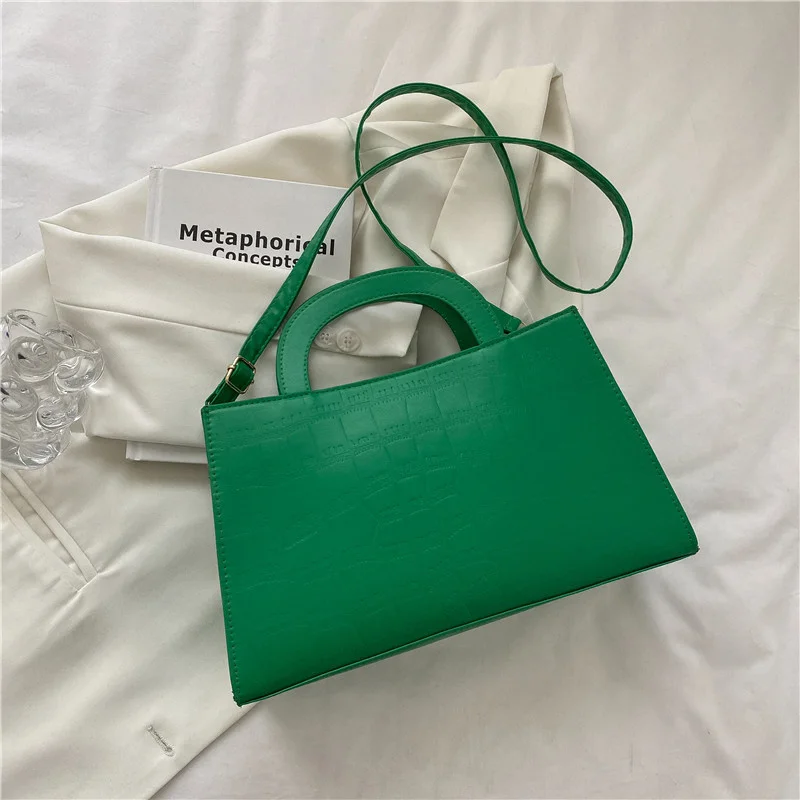 

Korea Style Fashion Women Shoulder Bag Solid Pu Leather Handbags Designer Crossbody Bags Ladies Top-handle Bag