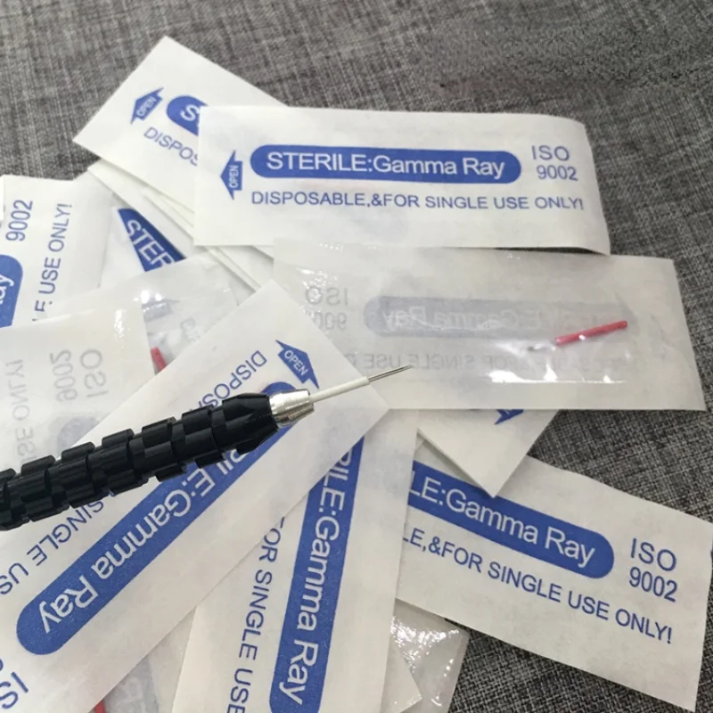 

50pcs Microblading Needles Fog Eyeborw Permanent Makeup Blade Shading Round R3 R5 R7 R9 R19 Tattoo Needle for Tattoo Pen Manual