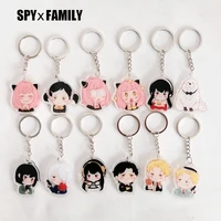 anime spy x family figures cosplay keychain twilight yor forger anya forger keyring cartoon acrylic key chain ring jewelry