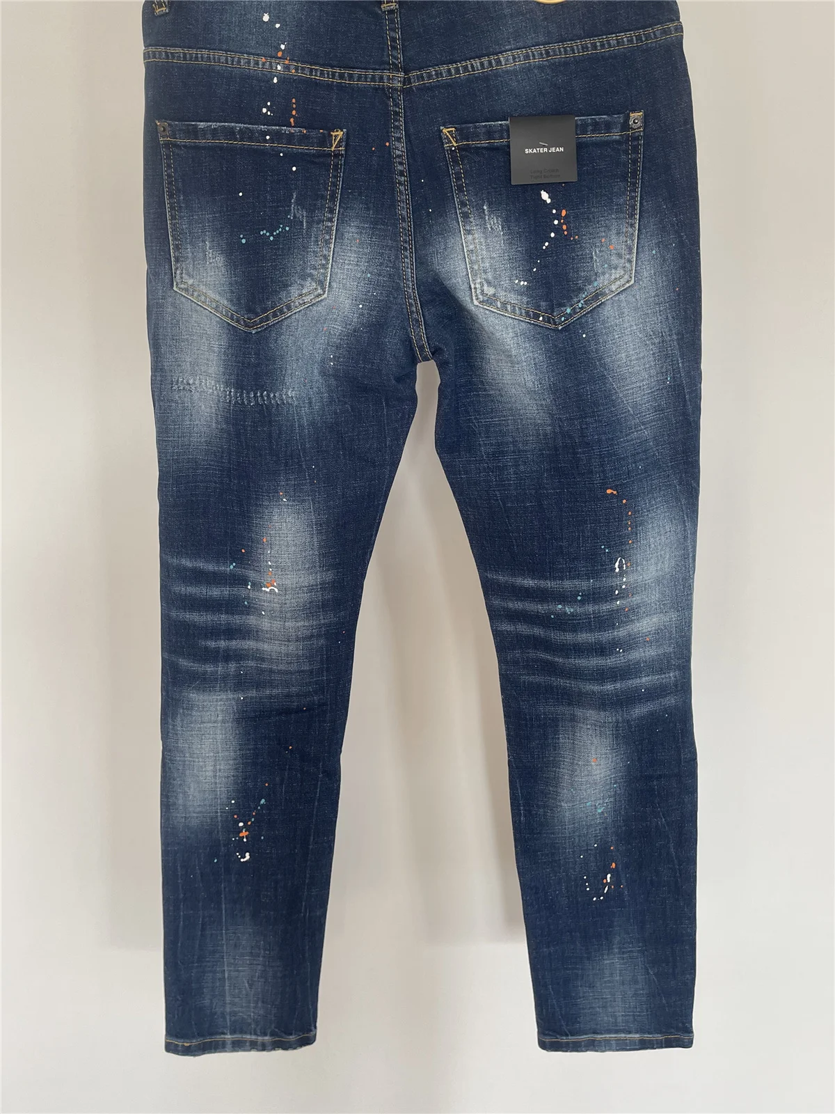 2024 осенне-зимняя новая стирка шлифовка отверстие патч краска трехмерная резка