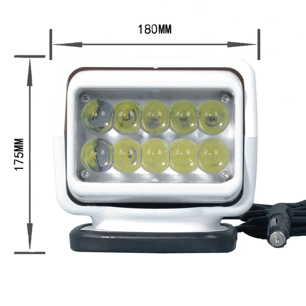 Автомобильные аксессуары 50 Вт светодиодный поисковый фонарь с дистанционным