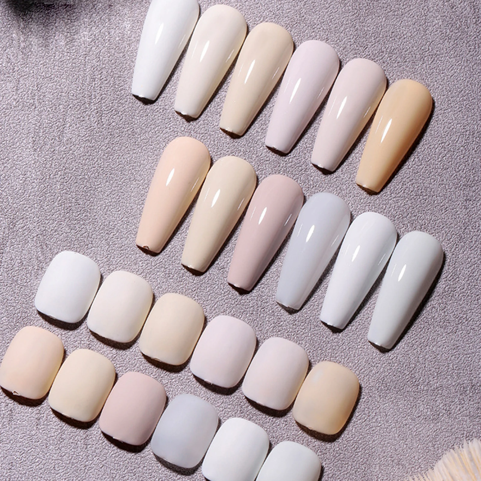 

12Pcs/Set Milky White Color Gel Polish Kit 15ml Semi Permanent UV Gel Nail Polish Set For Nail Art Design Salon Wholesale Kit