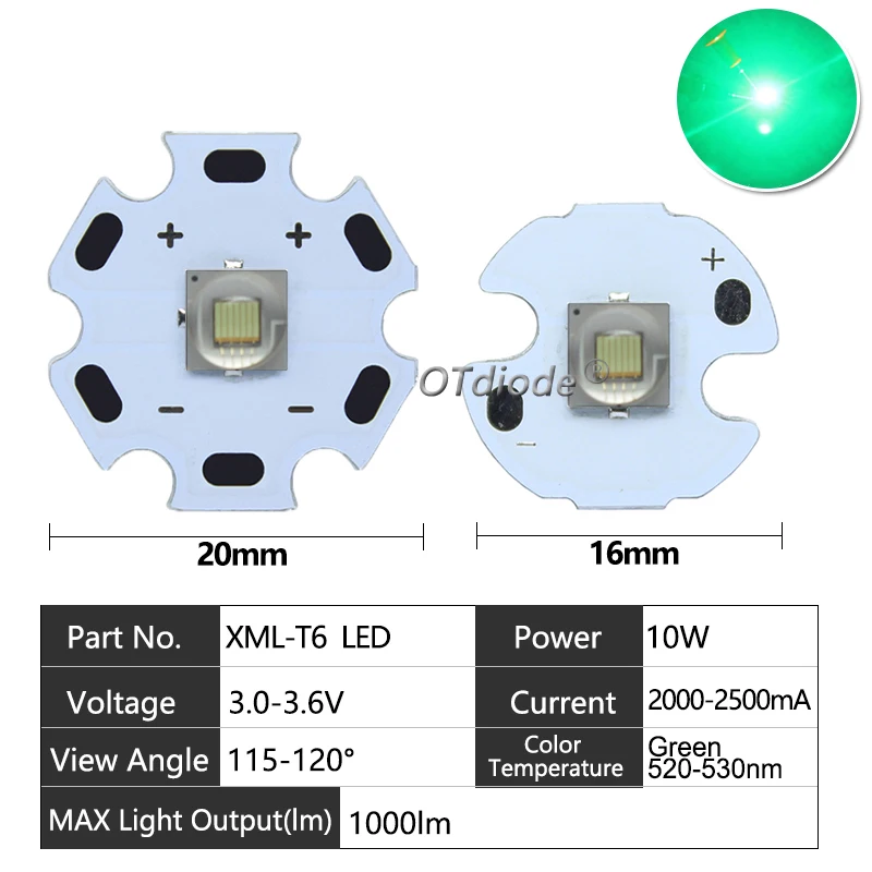 

OTdiode BALL 10W 5050-L2 T6 LED светодиоды