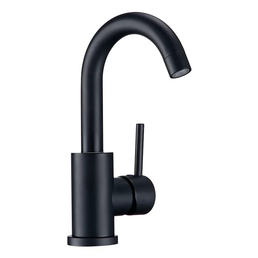 

Black Mixed Sink Faucet Type WC Mixer Tap Single Handle Platform One Hole Installation Bathroom Shower Kitchen
