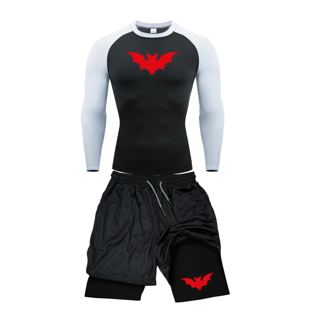 Спортивный костюм мужской компрессионный дышащий облегающий тренировочный для